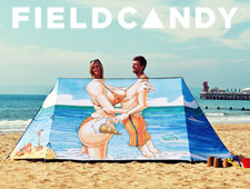 Fieldcandy "Wish you Were Here" Tent design by Huldrick.